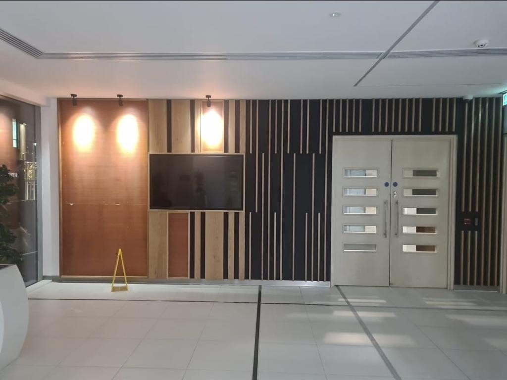 A completed industrial electrical services project