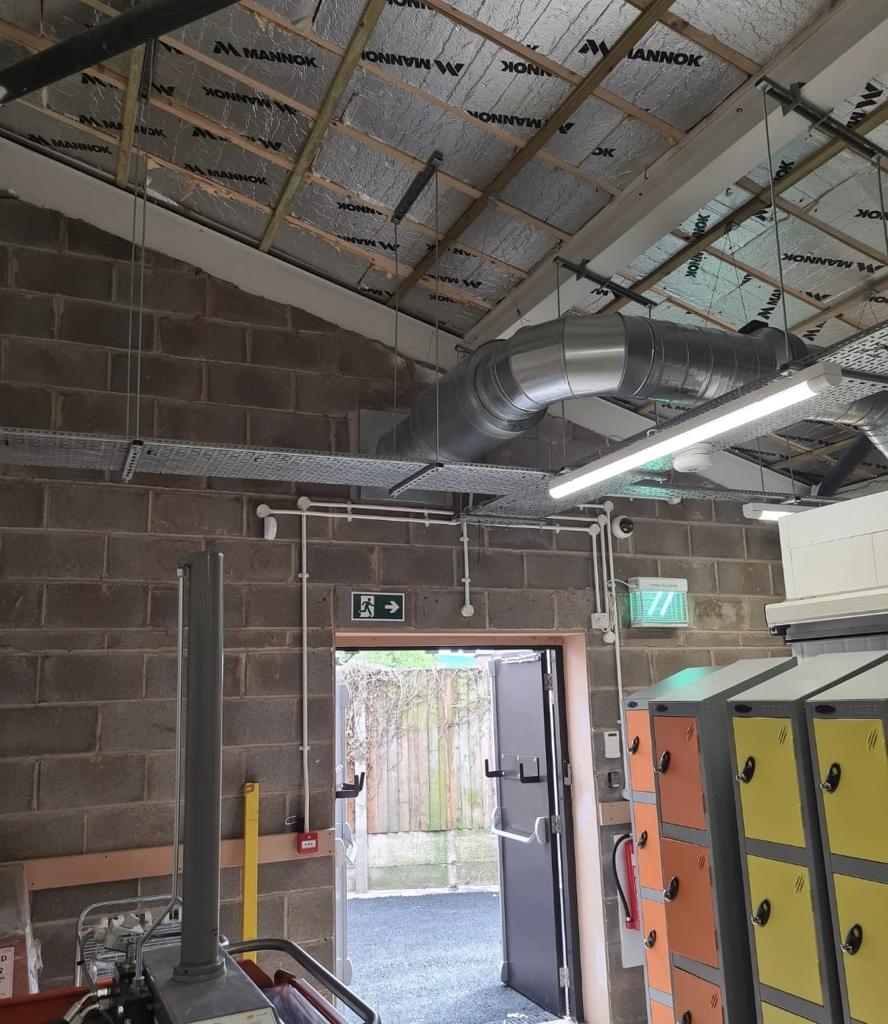 A completed general mechanical services project